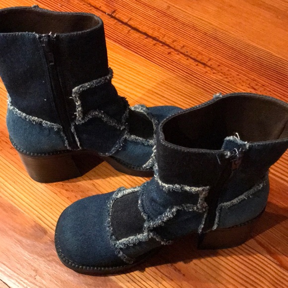 Denim Patchwork 90’s Boot - Picture 4 of 7
